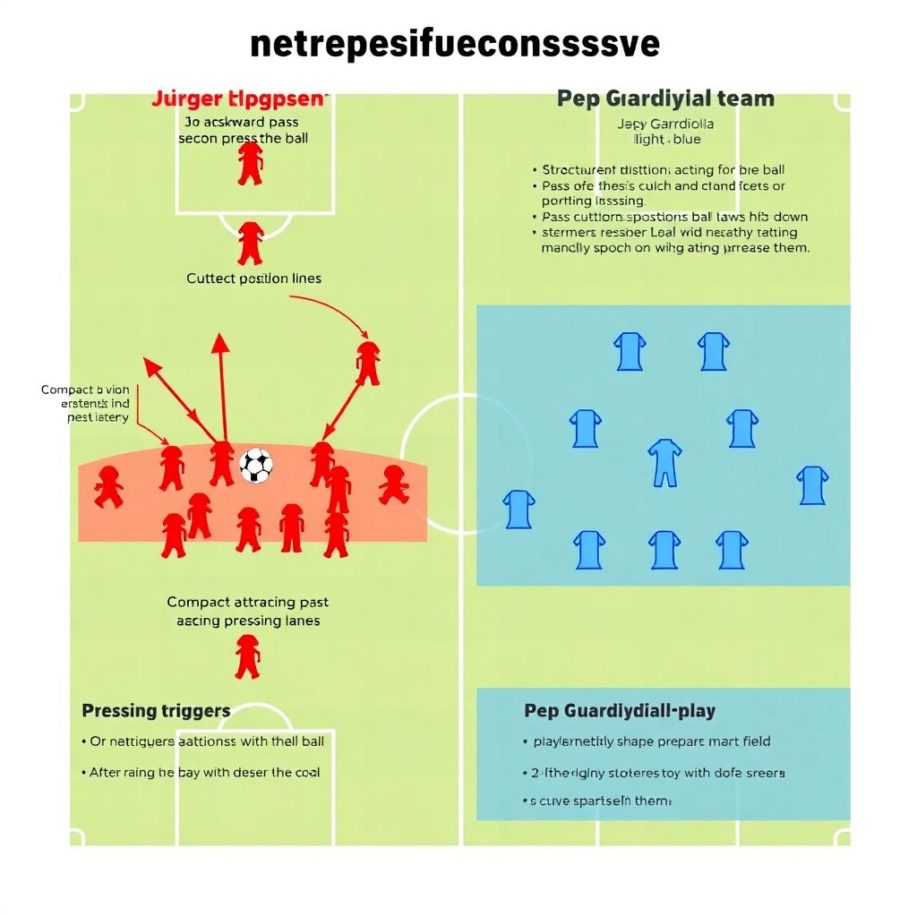 Тактика прессинга в футболе: сравнение подходов Клоппа, Гвардиолы и топ‑тренеров